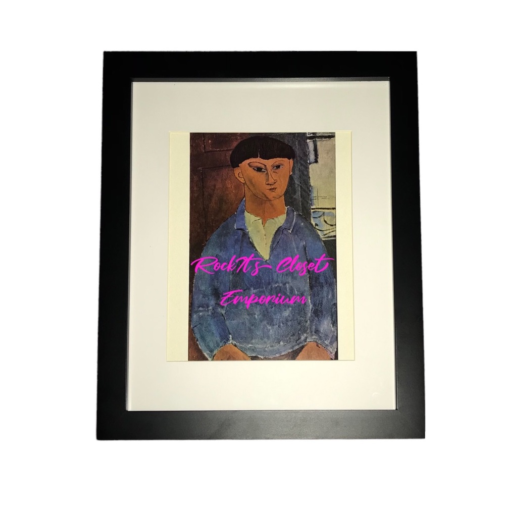 Framed  FIRST EDITION 1940 Modigliani “Painter Kisling” Lithograph